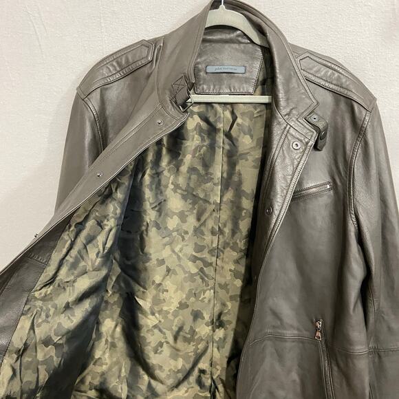 John Varvatos Men's Leather Jacket Sheep Skin Size 56 /US 46 / US Large - Picture 6 of 11